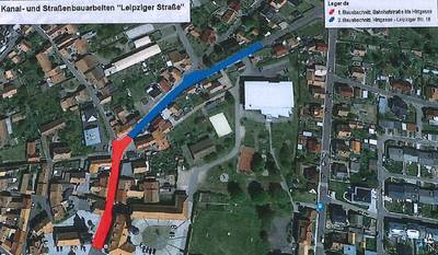 baumaßnahme leipziger straße