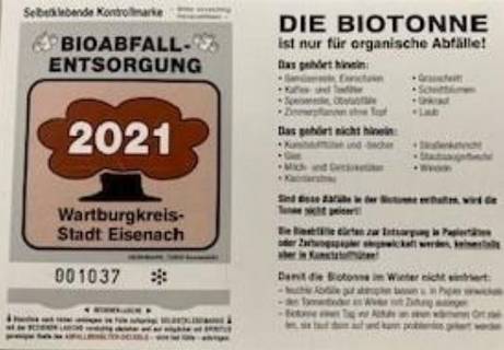Aufkleber Biotonne 2021 ©AZV Unbenannt