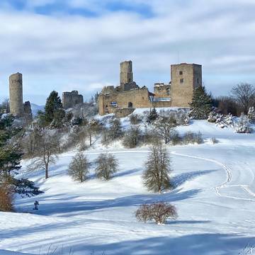 Winterliche Burguine Brandenburg © Sylvia Hartung WinterBrandenburgSyHa2021