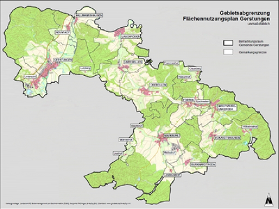 Flächennutzungsplan Gerstungen lageplan fnp