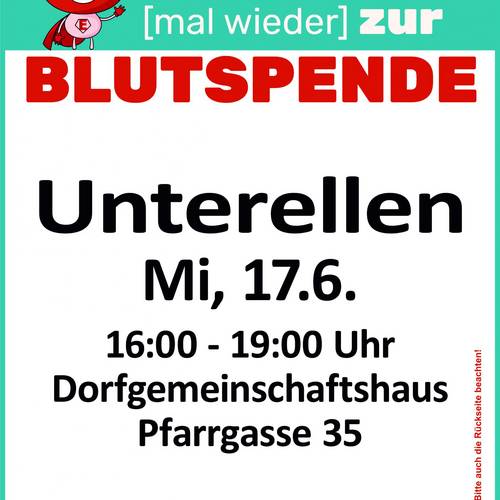Unterellen Blutspende Unterellen Blutspende