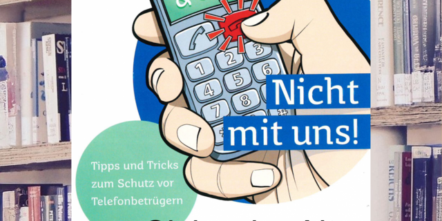 Plakat Vortrag Sicher im Alter plakat biboakademie